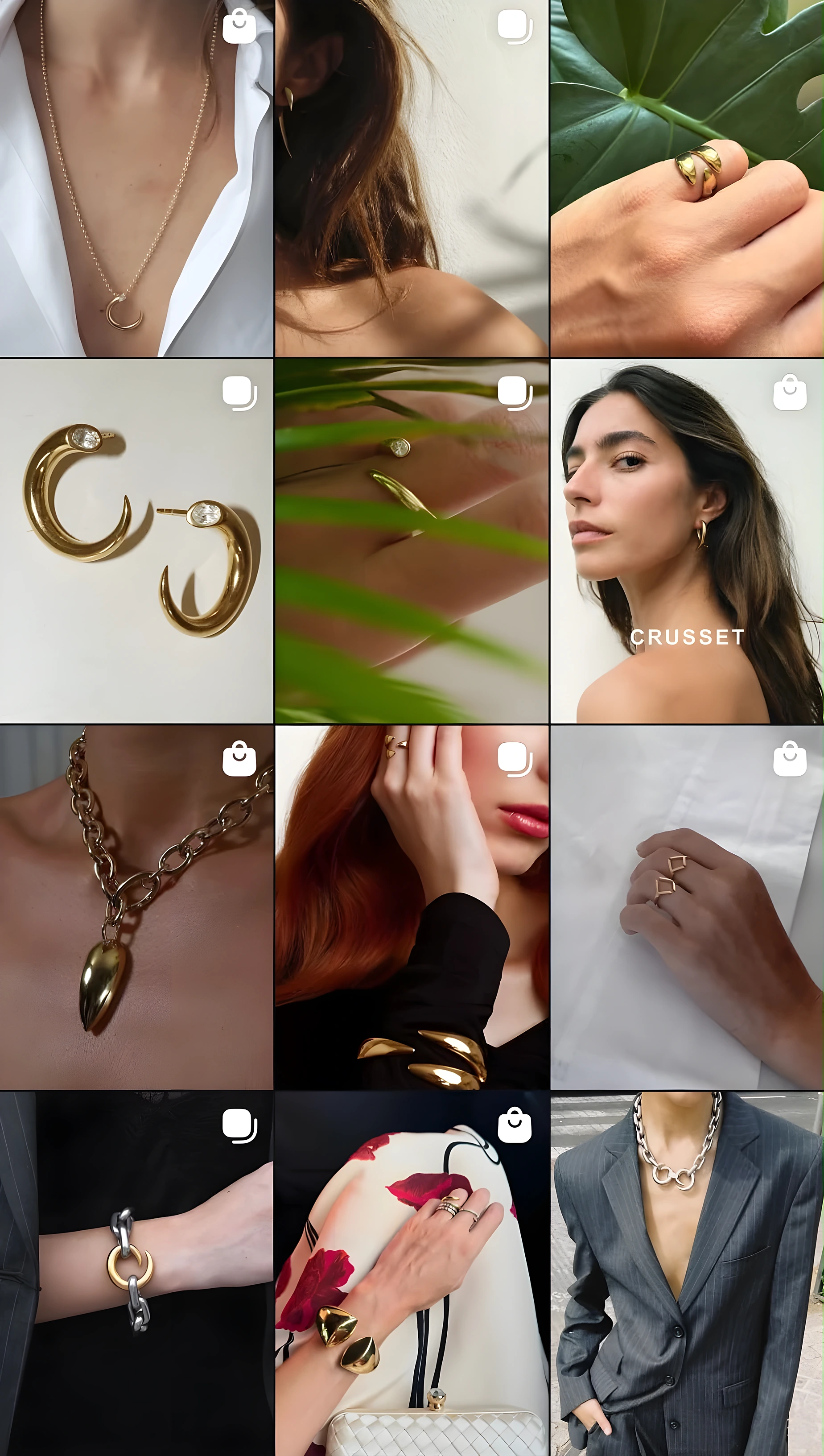 Cuadrícula del feed de Instagram de crusset
